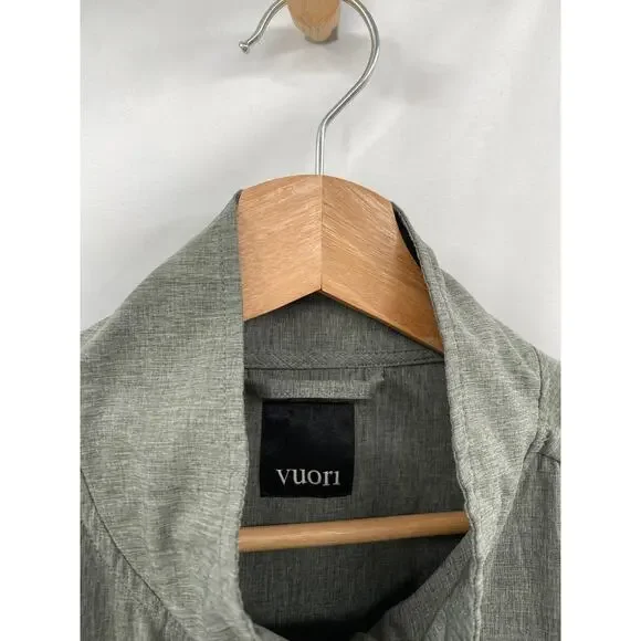 vuori L venture track jacket gray
